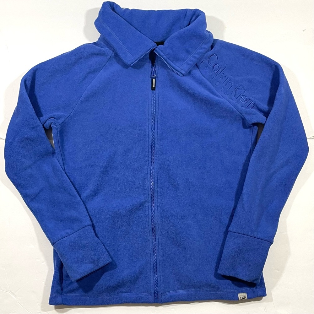 Calvin Klein Royal Blue Zip-Up Fleece Size S